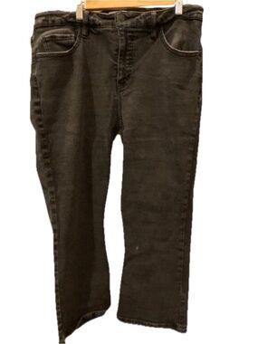 Ava & Viv High Rise Straight Leg Jeans | Washed Black | Size 16W | Plus | L.N.